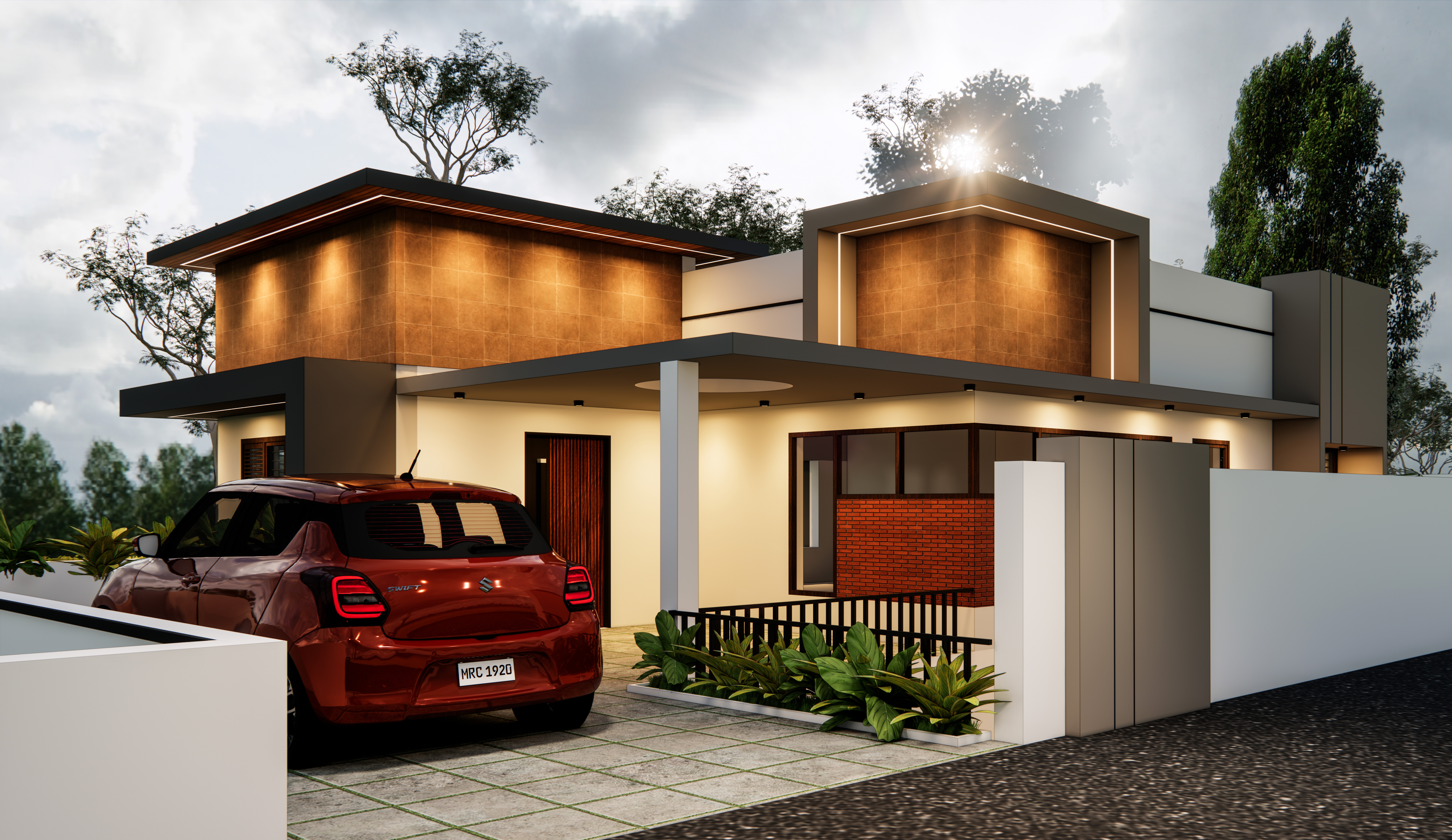 Garden Facing Elevation