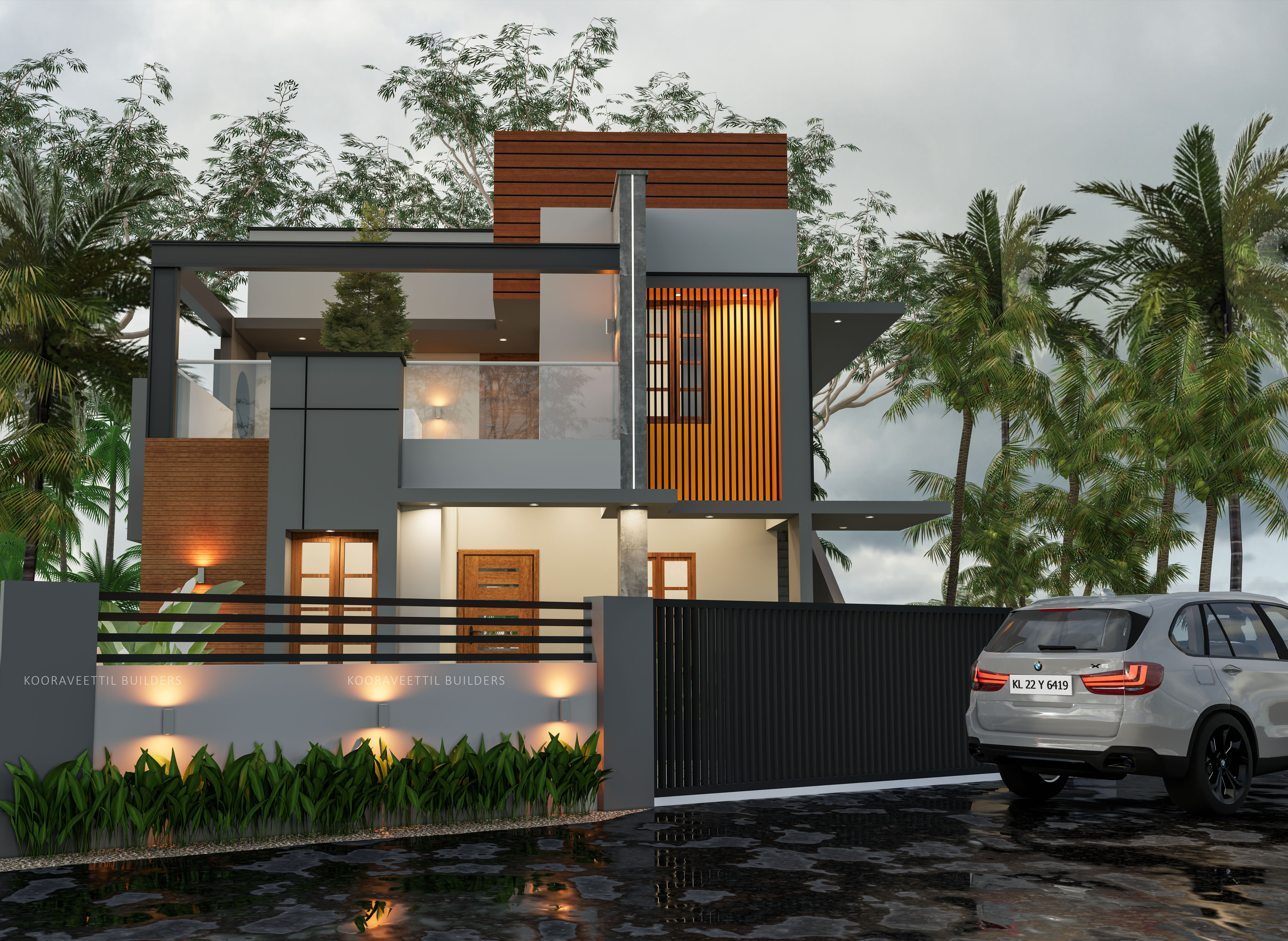 Courtyard residence exterior